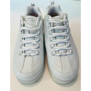 Skechers Shape Ups Fitness Walking Shoe Women's 9.5 76428 White Non Slippery